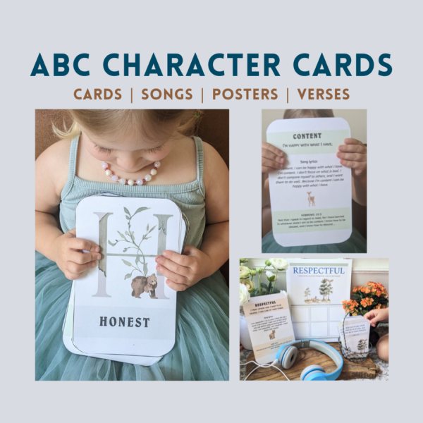 Alphabet Character Cards, Songs, and Verses